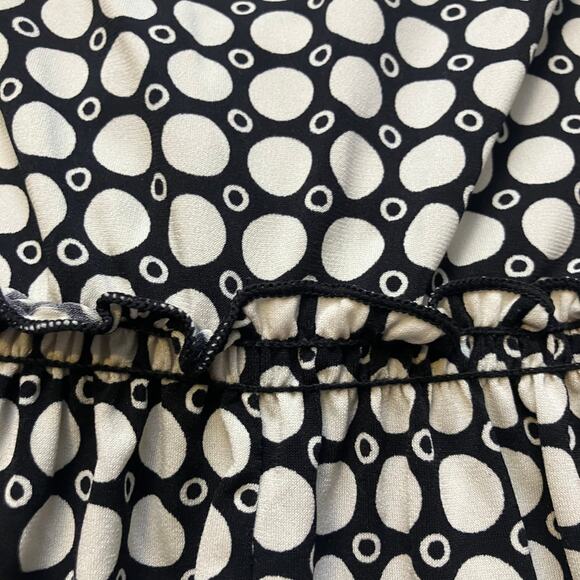 Retro Y2K dot print gathered babydoll tank top boho chic cottage coquette - Picture 7 of 9